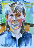 Irmgard 02, Portrait, Pastell
